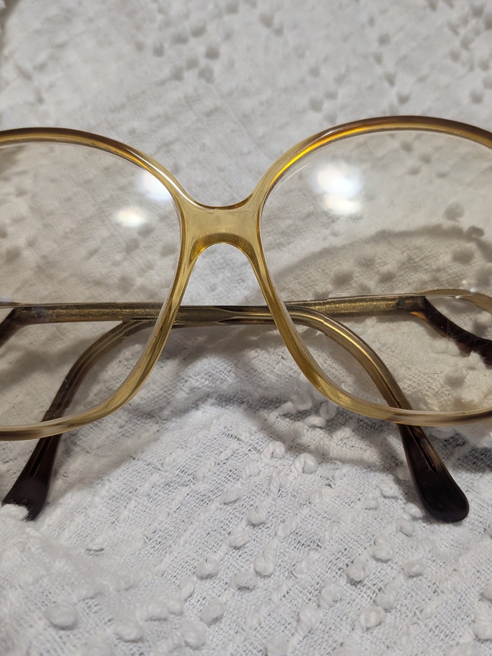 Authentic Oversized Women's Givenchy Drop-arm Vintage Eyeglasses